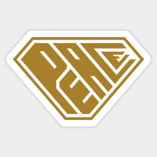 Peace SuperEmpowered (Gold) Sticker